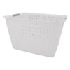 REGENT PLASTIC HARMONY LINE DEEP STORAGE BASKET WITH GRIP HANDLES CLEAR & GREY, (410X345X255MM)