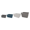 REGENT STOREAWAY PLASTIC LATTICE BASKET SMALL, ASST. COLOURS BLUE, GREY & WHITE, 250X195X105MM
