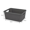REGENT STOREAWAY PLASTIC LATTICE BASKET SMALL, ASST. COLOURS BLUE, GREY & WHITE, 250X195X105MM