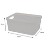 REGENT STOREAWAY PLASTIC LATTICE BASKET SMALL, ASST. COLOURS BLUE, GREY & WHITE, 250X195X105MM