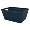 REGENT STOREAWAY PLASTIC LATTICE BASKET MEDIUM ASST. COLOURS BLUE, GREY & WHITE, 295X235X130MM