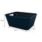 REGENT PLASTIC NEW KNIT BASKET MED, ASST. COLOURS BLUE, GREY AND WHITE (295X235X130MM)