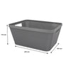 REGENT STOREAWAY PLASTIC LATTICE BASKET MEDIUM ASST. COLOURS BLUE, GREY & WHITE, 295X235X130MM