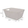 REGENT STOREAWAY PLASTIC LATTICE BASKET MEDIUM ASST. COLOURS BLUE, GREY & WHITE, 295X235X130MM