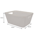 REGENT PLASTIC NEW KNIT BASKET MED, ASST. COLOURS BLUE, GREY AND WHITE (295X235X130MM)