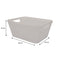 REGENT PLASTIC NEW KNIT BASKET MED, ASST. COLOURS BLUE, GREY AND WHITE (295X235X130MM)
