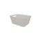 REGENT PLASTIC NEW KNIT BASKET MED, ASST. COLOURS BLUE, GREY AND WHITE (295X235X130M)