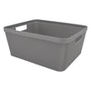 REGENT STOREAWAY PLASTIC LATTICE BASKET LARGE ASST. COLOURS BLUE, GREY & WHITE, 360X295X150MM