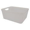 REGENT STOREAWAY PLASTIC LATTICE BASKET LARGE ASST. COLOURS BLUE, GREY & WHITE, 360X295X150MM