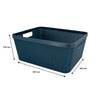 REGENT STOREAWAY PLASTIC LATTICE BASKET LARGE ASST. COLOURS BLUE, GREY & WHITE, 360X295X150MM