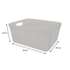 REGENT STOREAWAY PLASTIC LATTICE BASKET LARGE ASST. COLOURS BLUE, GREY & WHITE, 360X295X150MM