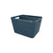 REGENT PLASTIC NEW KNIT DEEP BASKET LARGE, ASST. COLOURS BLUE, GREY AND WHITE (360X295X215MM)