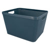 REGENT STOREAWAY PLASTIC LATTICE BASKET LGE. DEEP ASST. COLOURS BLUE, GREY & WHITE, 360X295X215MM