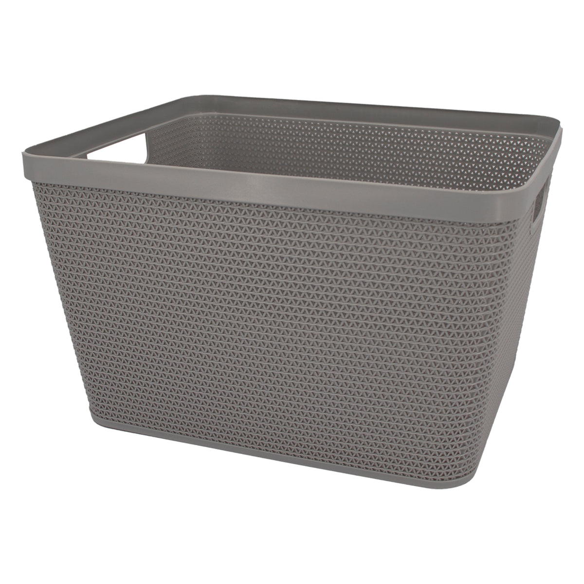 REGENT STOREAWAY PLASTIC LATTICE BASKET LGE. DEEP ASST. COLOURS BLUE, GREY & WHITE, 360X295X215MM