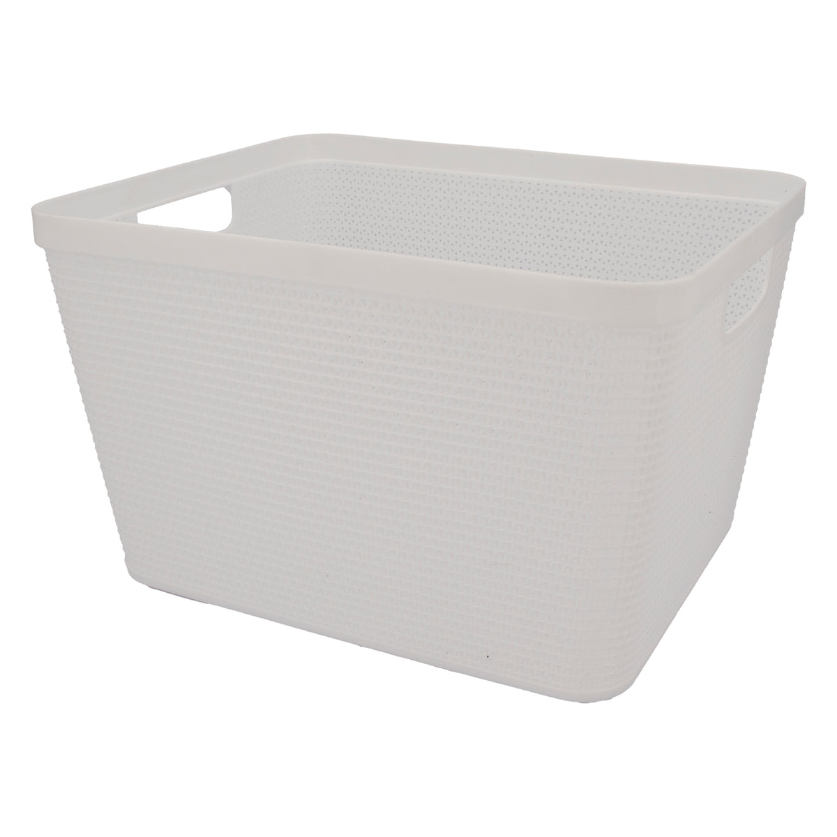 REGENT STOREAWAY PLASTIC LATTICE BASKET LGE. DEEP ASST. COLOURS BLUE, GREY & WHITE, 360X295X215MM