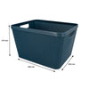 REGENT STOREAWAY PLASTIC LATTICE BASKET LGE. DEEP ASST. COLOURS BLUE, GREY & WHITE, 360X295X215MM