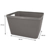 REGENT STOREAWAY PLASTIC LATTICE BASKET LGE. DEEP ASST. COLOURS BLUE, GREY & WHITE, 360X295X215MM