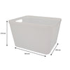 REGENT STOREAWAY PLASTIC LATTICE BASKET LGE. DEEP ASST. COLOURS BLUE, GREY & WHITE, 360X295X215MM