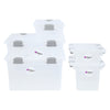 REGENT STOREAWAY PLASTIC CLIP DEEP BOX LARGE, CLEAR & GREY, 355X280X160MM