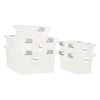 REGENT STOREAWAY PLASTIC CLIP BOX LONG, CLEAR & GREY, 365X140X75MM