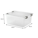 REGENT PLASTIC CLIPPY DEEP BOX LARGE, CLEAR & GREY, (355X280X160MM)