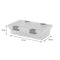 REGENT PLASTIC CLIPPY BOX SMALL, CLEAR & GREY (275X165X70MM)