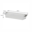 REGENT STOREAWAY PLASTIC CLIP BOX LONG, CLEAR & GREY, (365X140X75MM)
