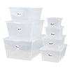 REGENT PLASTIC KEY SQUARE STORAGE BOX CLEAR, 2.1LT (200X160X100MM)