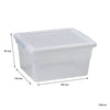 REGENT STOREAWAY PLASTIC NEST AND LID STORAGE BOX CLEAR, 1.3L - 160X130X85MM