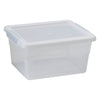 REGENT STOREAWAY PLASTIC NEST AND LID STORAGE BOX CLEAR, 2.1L - 200X160X100MM