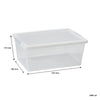 REGENT STOREAWAY PLASTIC NEST AND LID STORAGE BOX CLEAR, 4L - 270X185X110MM