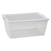 REGENT STOREAWAY CLEAR PLASTIC NEST AND LID STORAGE BOX 6L, 340X210X120MM