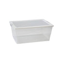 REGENT PLASTIC KEY RECT. STORAGE BOX CLEAR 4PCE VALUE PACK (1.3L/2.1L/4L/6L), (450X320X200MM)