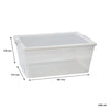 REGENT STOREAWAY CLEAR PLASTIC NEST AND LID STORAGE BOX 6L, 340X210X120MM