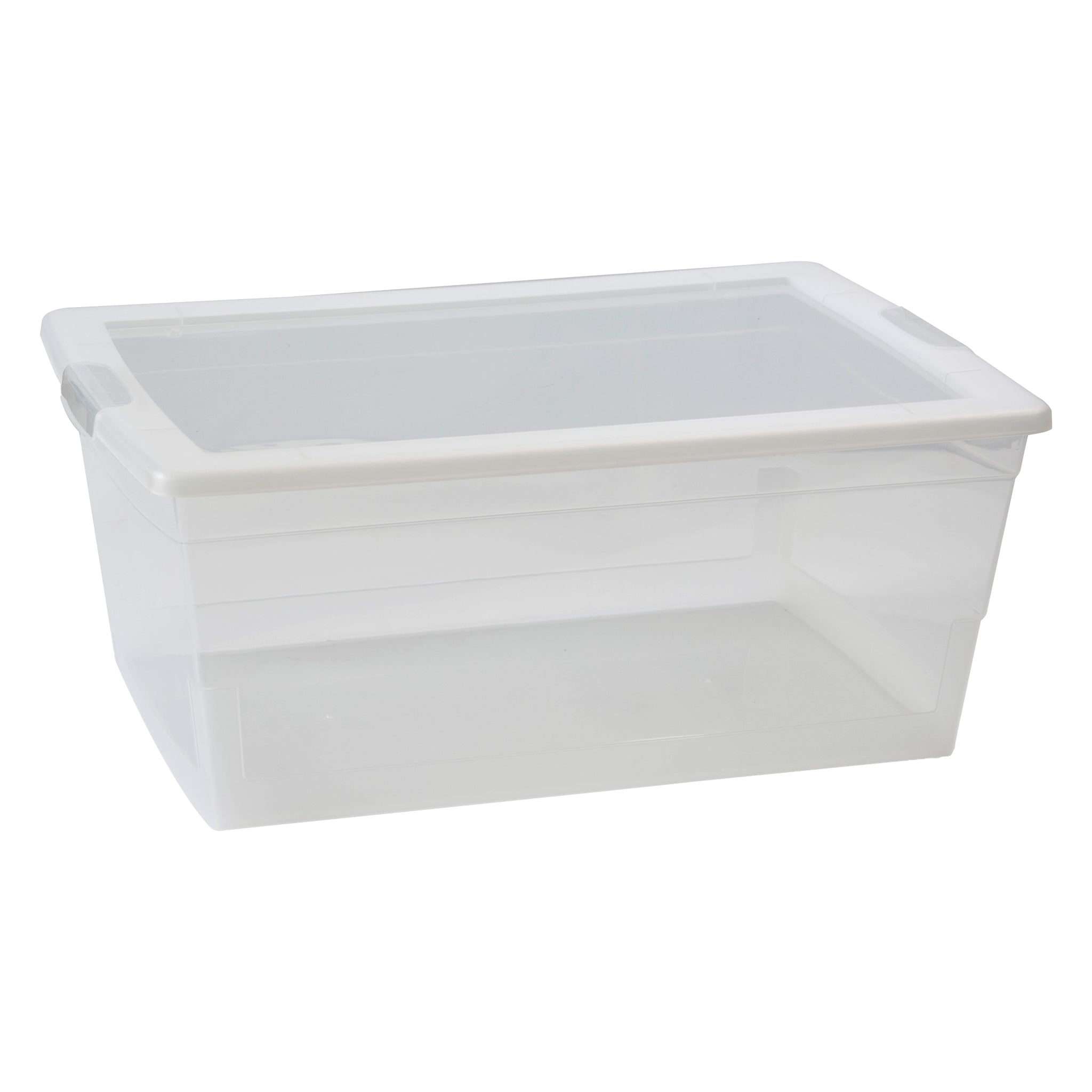REGENT STOREAWAY PLASTIC NEST AND LID STORAGE BOX LARGE CLEAR, 9L (380X240X140MM)