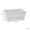 REGENT STOREAWAY PLASTIC NEST AND LID STORAGE BOX LARGE CLEAR, 9L (380X240X140MM)