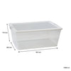 REGENT STOREAWAY PLASTIC NEST AND LID STORAGE BOX  X-LARGE CLEAR, 15L - 420X290X175MM