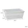 REGENT STOREAWAY PLASTIC NEST AND LID STORAGE BOX XX-LARGE CLEAR, 21L - 450X320X200MM