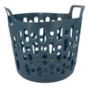 REGENT STOREAWAY PLASTIC FLEXY LAUNDRY BASKET SMALL, ASST. BLUE, GREY & WHT, 390X415X355MM