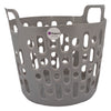 REGENT STOREAWAY PLASTIC FLEXY LAUNDRY BASKET SMALL, ASST. BLUE, GREY & WHT, 390X415X355MM