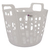 REGENT STOREAWAY PLASTIC FLEXY LAUNDRY BASKET SMALL, ASST. BLUE, GREY & WHT, 390X415X355MM