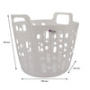 REGENT STOREAWAY PLASTIC FLEXY LAUNDRY BASKET SMALL, ASST. BLUE, GREY & WHT, 390X415X355MM