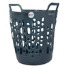 REGENT STOREAWAY PLASTIC FLEXY LAUNDRY BASKET LARGE ASST. BLUE, GREY & WHT, 415X440X480MM