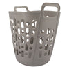 REGENT STOREAWAY PLASTIC FLEXY LAUNDRY BASKET LARGE ASST. BLUE, GREY & WHT, 415X440X480MM