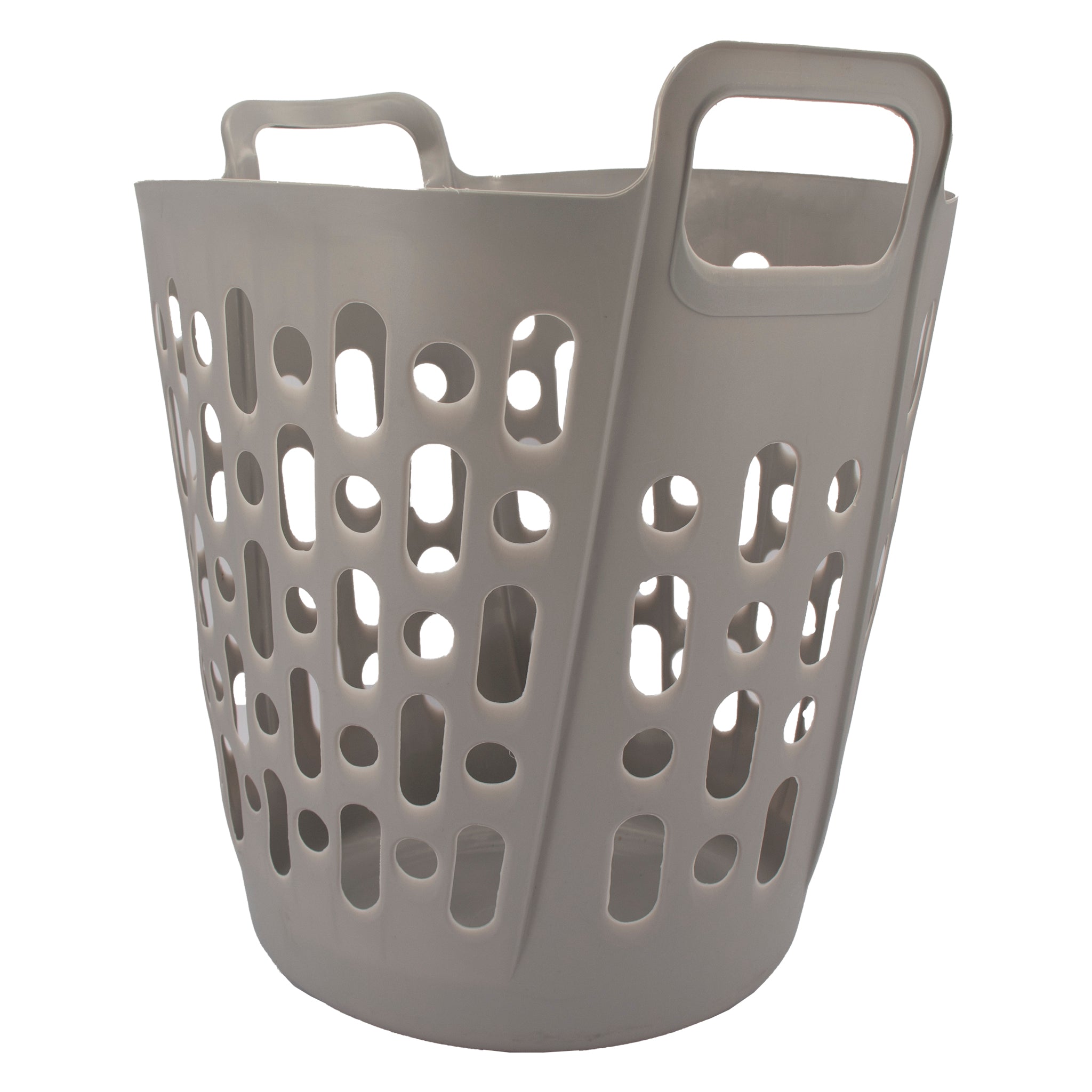 REGENT STOREAWAY PLASTIC FLEXY LAUNDRY BASKET LARGE ASST. BLUE, GREY & WHT, 415X440X480MM