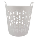 REGENT PLASTIC ZEUS ROUND FLEXI LAUNDRY BASKET LARGE, 45LT AST. BLU, L/GR & WHT (415X440X480MM)