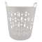 REGENT PLASTIC ZEUS ROUND FLEXI LAUNDRY BASKET LARGE, 45LT AST. BLU, L/GR & WHT (415X440X480MM)