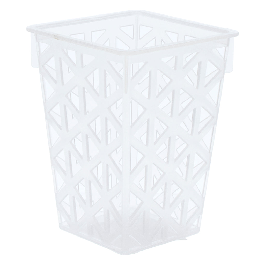 REGENT STOREAWAY HOME/OFFICE CLEAR PLASTIC BIN, 75X75X105MM