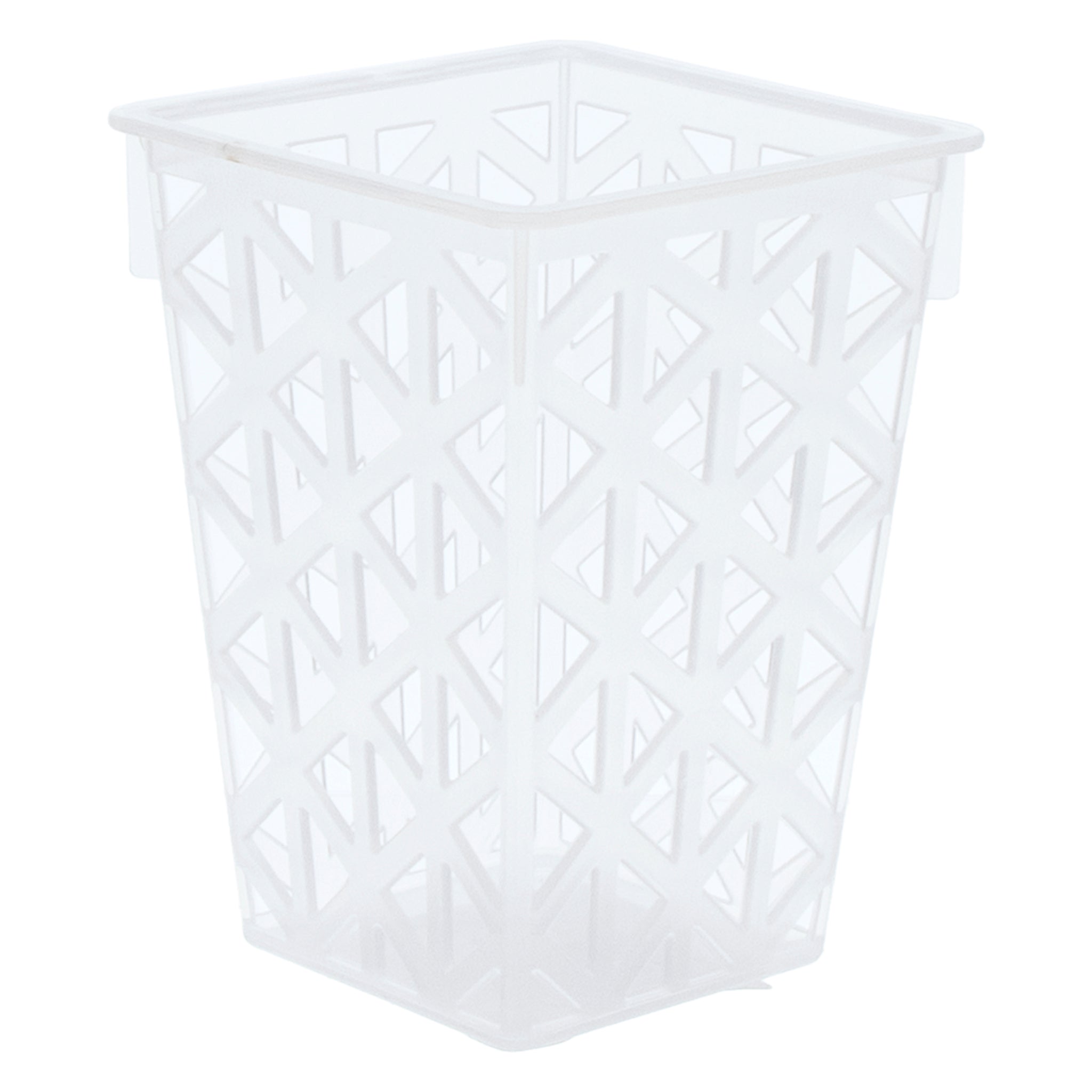 REGENT STOREAWAY HOME/OFFICE CLEAR PLASTIC BIN, 75X75X105MM