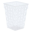 REGENT PLASTIC VENICE TALL BASKET SMALL CLEAR, (75X75X105MM)